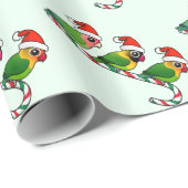 仲の良い恋人同士のキャンディ・ケーン ラッピングペーパー (ロールコーナー)