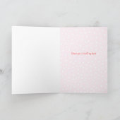 仲の良い恋人同士のハートのカスタムな文字のバレンタイン シーズンカード (内部)