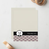 仲の良い恋人同士のパーソナライズなサンキューカード(両面) ノートカード (正面/裏面インサイチュ)