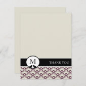 仲の良い恋人同士のパーソナライズなサンキューカード(両面) ノートカード (正面/裏面)