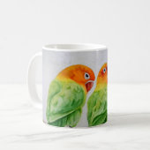 仲の良い恋人同士のマグ コーヒーマグカップ (正面左)