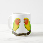 仲の良い恋人同士のマグ コーヒーマグカップ (正面左)