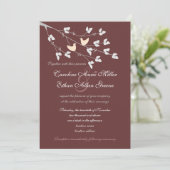 仲の良い恋人同士の結婚式招待状 招待状 (スタンド正面)