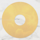 仲の良い恋人同士第50の金記念日 ワイングラスタグ (裏面)