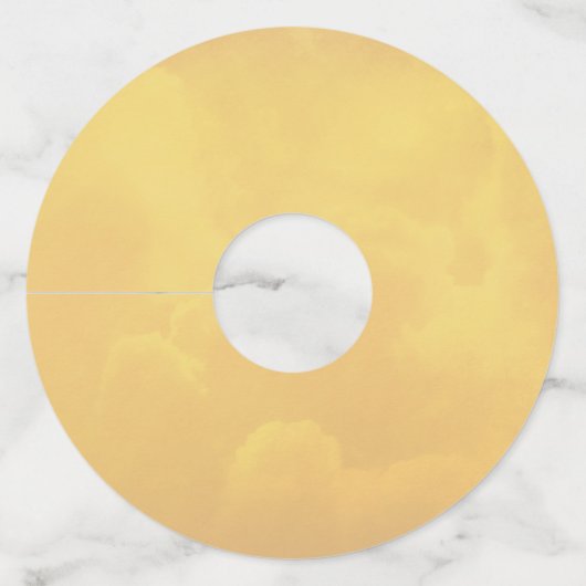 仲の良い恋人同士第50の金記念日 ワイングラスタグ (裏面)