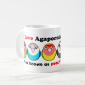 仲の良い恋人同士色の突然変異 コーヒーマグカップ (正面左)