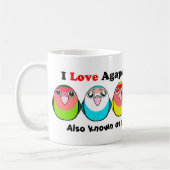 仲の良い恋人同士色の突然変異 コーヒーマグカップ (左)