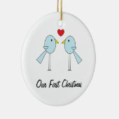 "仲の良い恋人同士"のオーナメント セラミックオーナメント (右)