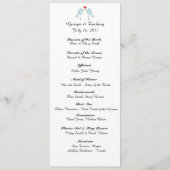 "仲の良い恋人同士"の結婚式プログラム プログラム (正面)