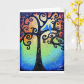 仲の良い恋人同士 カード (黄色い花)