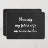 仲人にお願いする面白いカード 招待状 (正面/裏面)