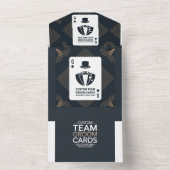 仲人ドラフトトレーディングカード、仲人へのプロポーズ オールインワン招待状 (内側)