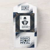 仲人ドラフトトレーディングカード、仲人へのプロポーズ オールインワン招待状 (外側)