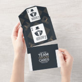 仲人ドラフトトレーディングカード、仲人へのプロポーズ オールインワン招待状 (貼ってはがせる)