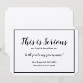 仲人依頼 - 真剣に頼んでいます 招待状 (正面/裏面)