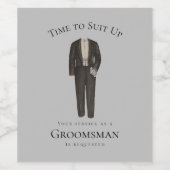 仲人提案 格式の整ったスーツを着よう ワインラベル (シングルラベル)