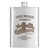 仲人 ラスティックカウボーイ ポッセ バチェラーパーティー フラスク (正面)