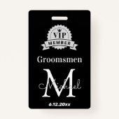 仲人VIPメンバー、独身パーティーの贈り物 バッジ (裏面)