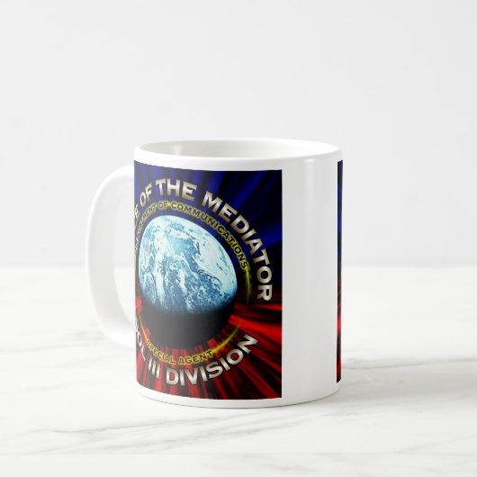 仲介人の総代理店のマグのオフィス コーヒーマグカップ (正面左)