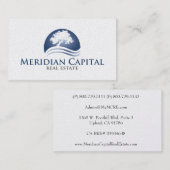 仲介手数料の代理店の名刺の真珠の終わり 名刺 (正面/裏面)