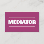 仲介者の法的 名刺 (正面)