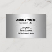 仲介者の法的 名刺 (裏面)