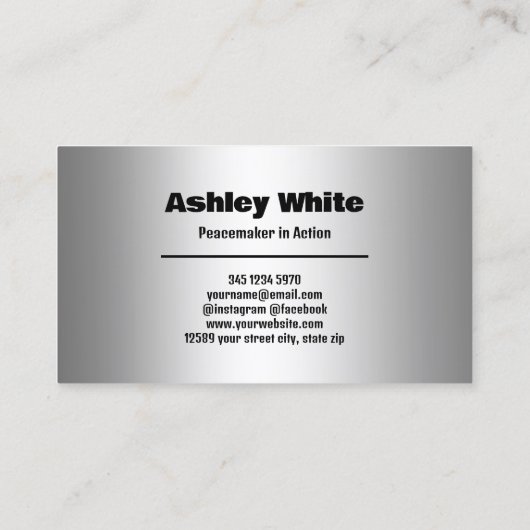 仲介者の法的 名刺 (裏面)