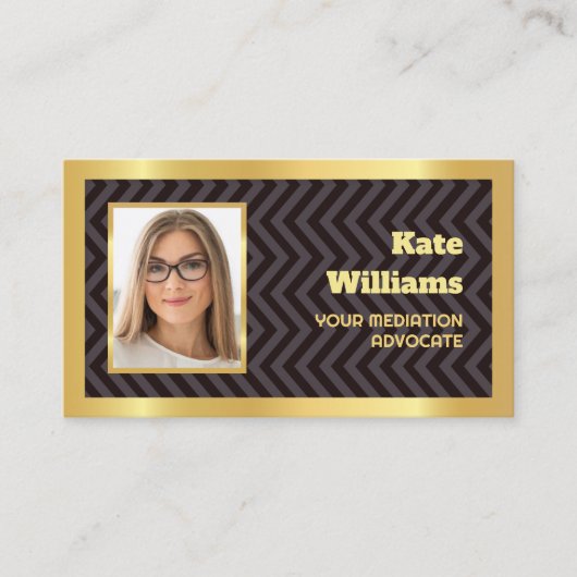 仲介者の法的 名刺 (正面)