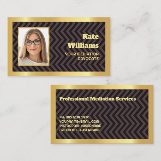 仲介者の法的 名刺 (正面/裏面)