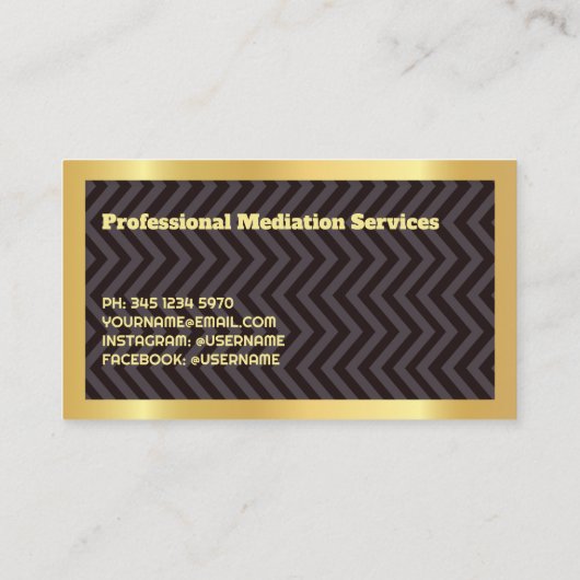 仲介者の法的 名刺 (裏面)