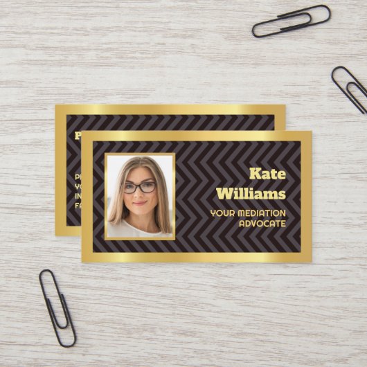 仲介者の法的 名刺 (正面/裏面インサイチュ)