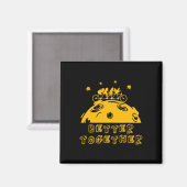 仲良しねこにわとりタンデム自転車 Pl マグネット (正面/裏面)