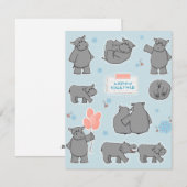 仲良しのかばのペア シーズンカード (正面/裏面)
