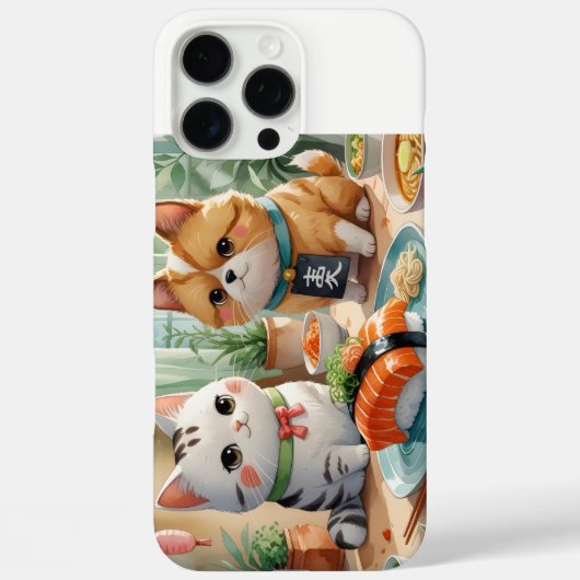 「仲良し猫の寿司時間（Cat Friends' Sushi Time）」 Case-Mate iPhoneケース (裏面)