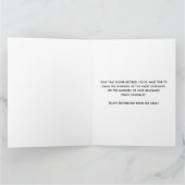 仲間からのユーモアあふれるサルの引退 カード (内部)