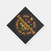 仲間と友だちのクルーが私の部族に感謝 スタンダードランチョンナプキン (角)