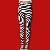 仲間のランナーに催眠抽象芸術 レギンス