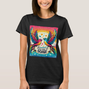 仲間の魂が一緒に舞い上がる Tシャツ