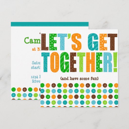 仲間を集めよう！ 招待状 (正面/裏面)