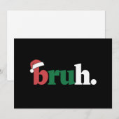 仲間ネタ 面白いフレーズ 兄貴へのクリスマス挨拶 シーズンカード (正面/裏面)