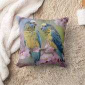 「仲間鮮やか:青と黄色の仲間」 クッション (ブランケット)