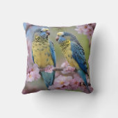 「仲間鮮やか:青と黄色の仲間」 クッション (裏面)