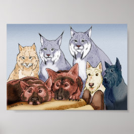 仲間 – 色付き ポスター