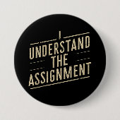 任務を理解しました カマラの2024年への投票 缶バッジ (正面)