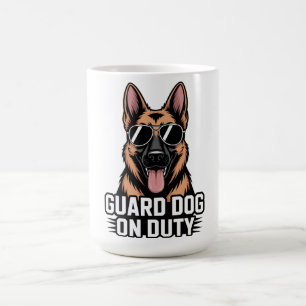 任務中の番犬 ジャーマンシェパード サングラス ギフト コーヒーマグカップ