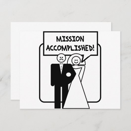 "任務完了" 結婚 (正面/裏面)