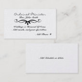 任命された大臣の名刺 名刺 (正面/裏面)