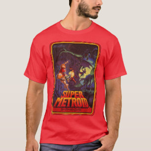 任天堂すごいメトロイド漢字ポスタースタイルグラフィック7 Tシャツ