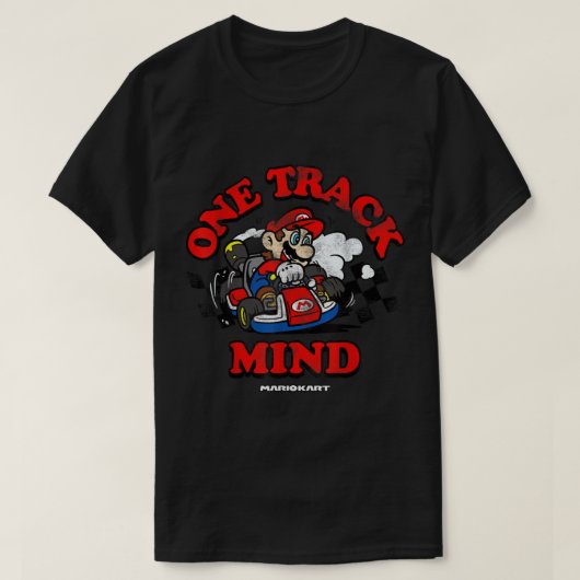 任天堂マリオKartワントラックマインドグラフィック Tシャツ (デザイン正面)