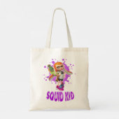 任天堂Splatoon Squid Kid Pink Splat Graphic T S トートバッグ (裏面)